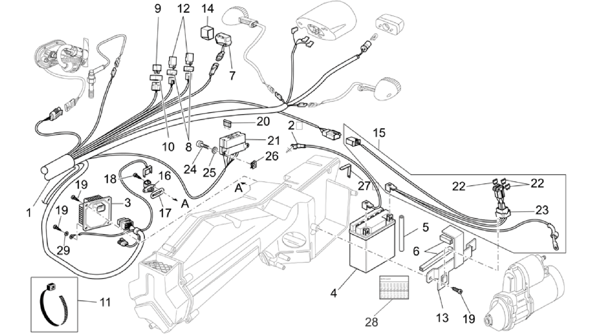 Rear electrical system
