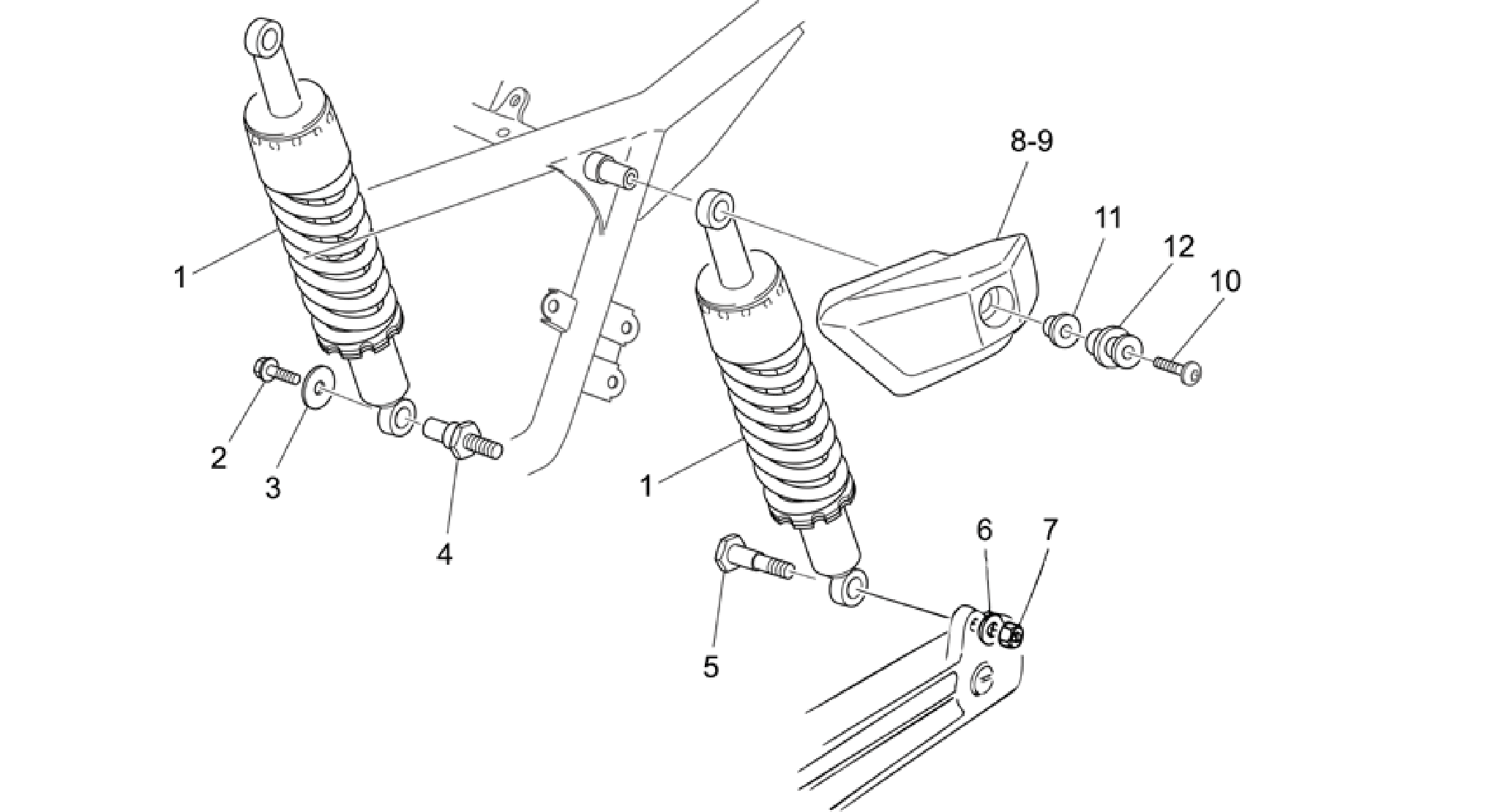 Rear shock absorber