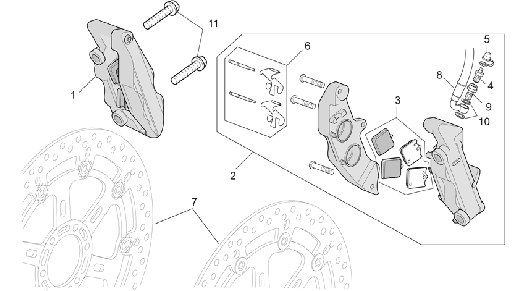 Front brake caliper