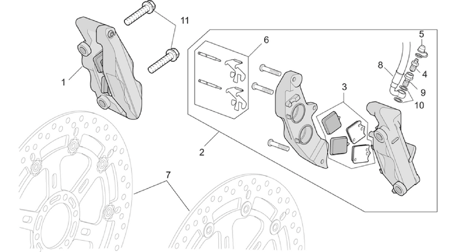 Front brake caliper