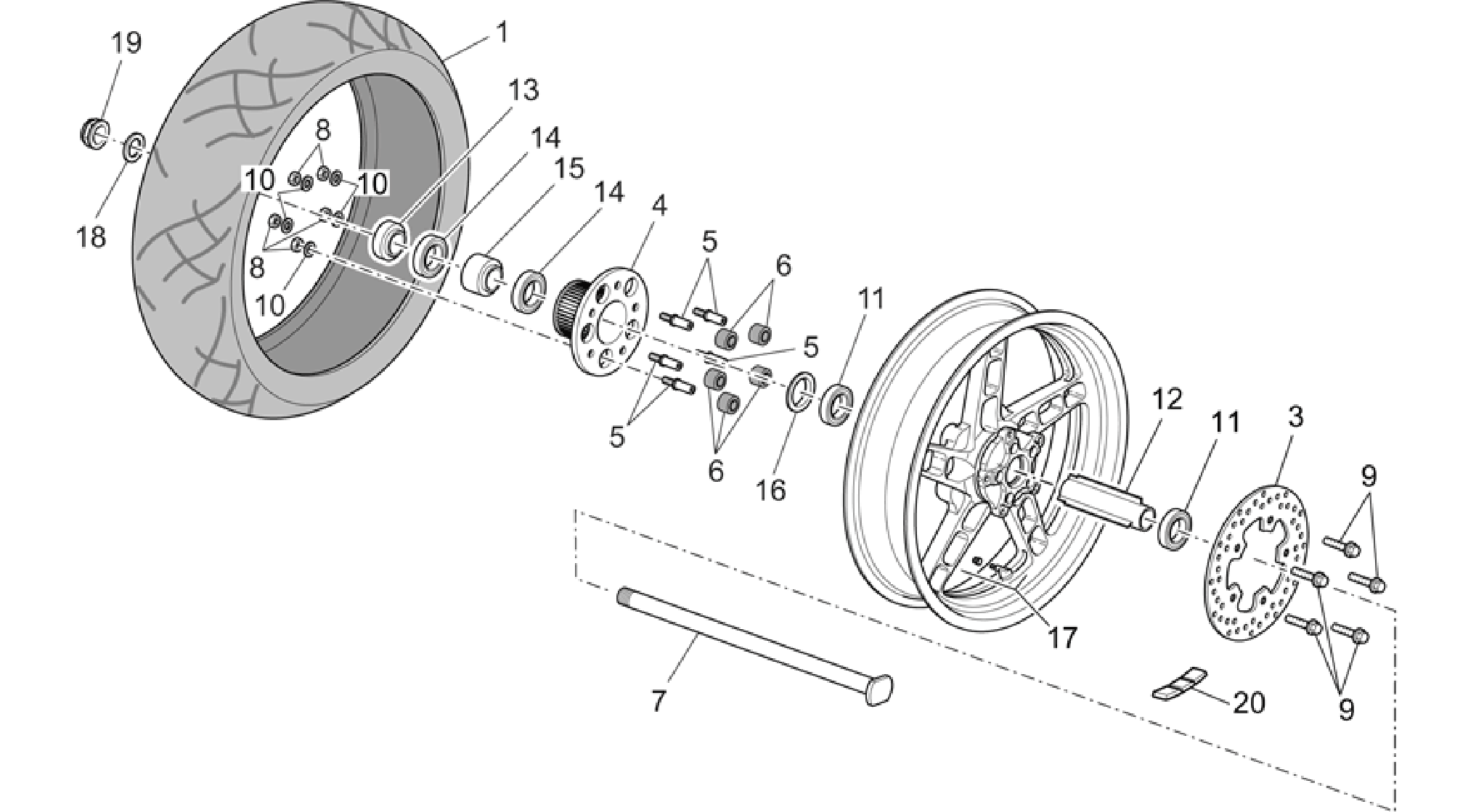 Rear wheel