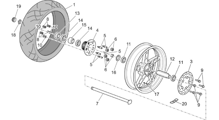 Rear wheel