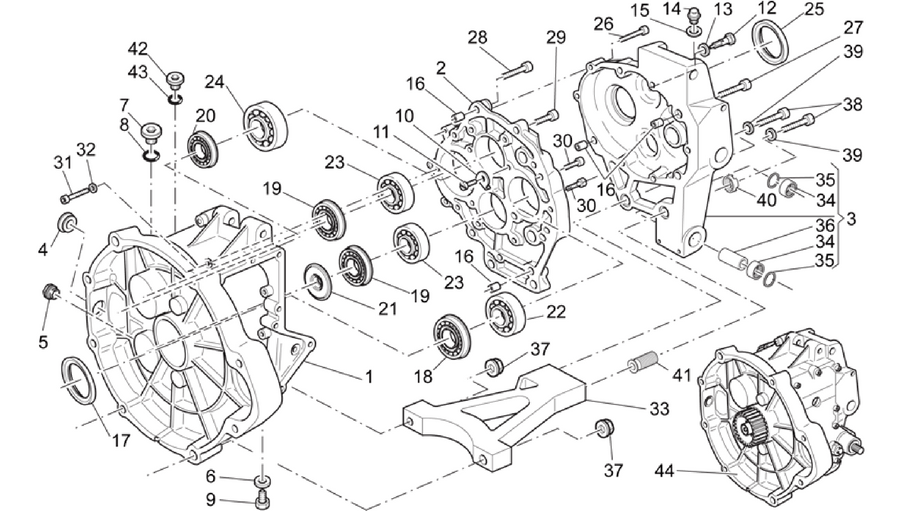 Transmission cage