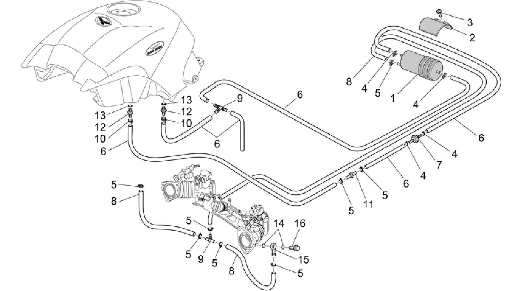 Fuel vapour recover system