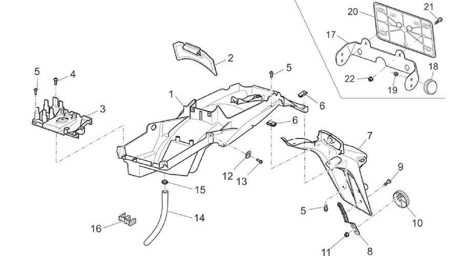 Rear body - Mudguard