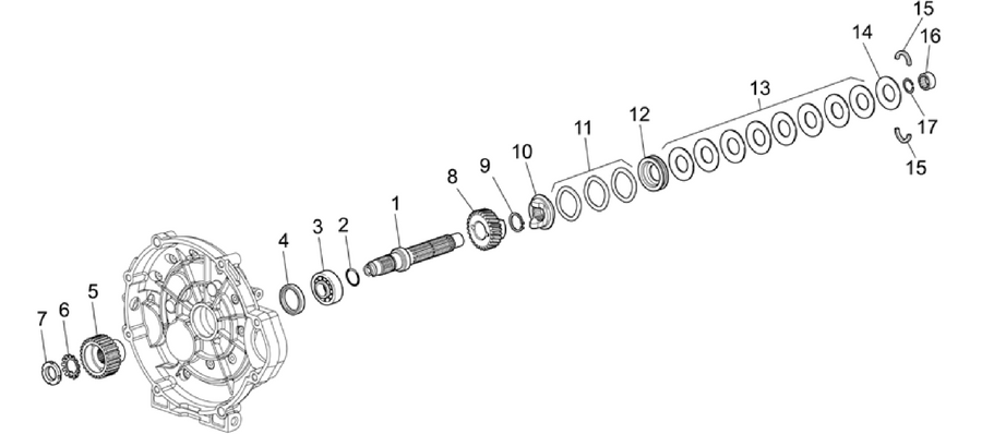 Clutch shaft