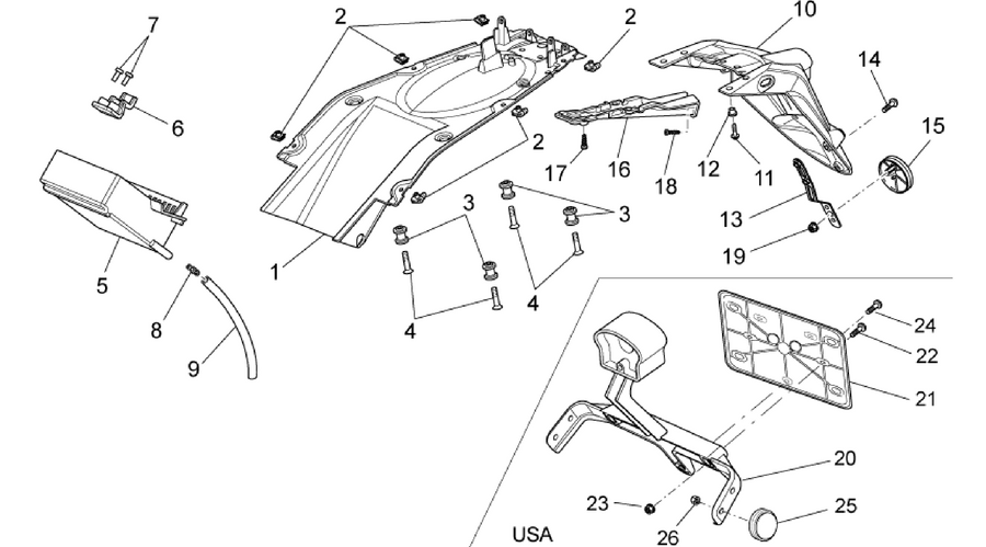 Rear body - Mudguard