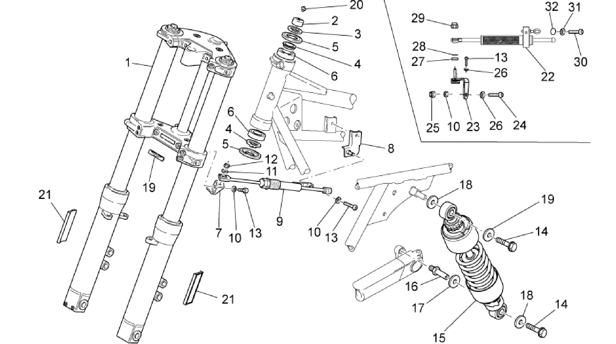 F.fork-R.shock absorber