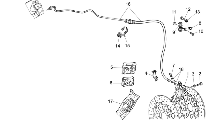 LH Front brake system