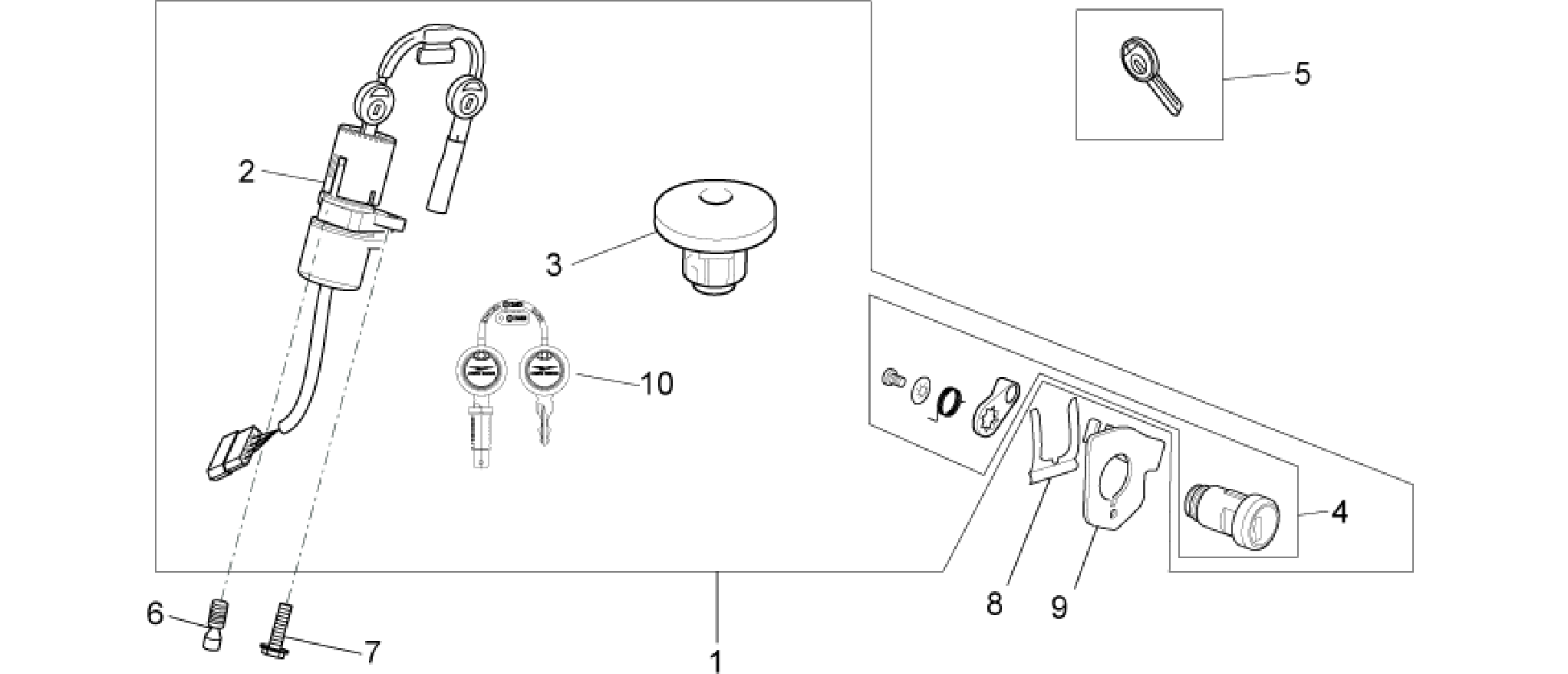 Lock hardware kit