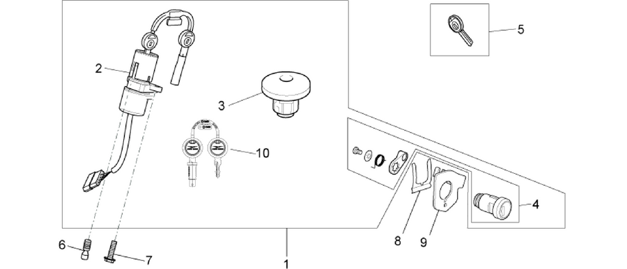 Lock hardware kit