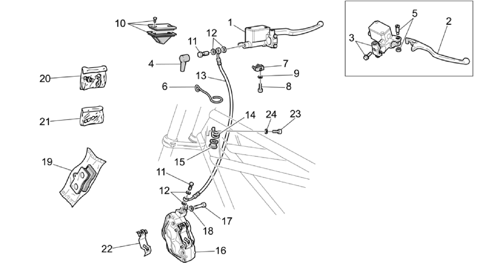 RH Front brake system