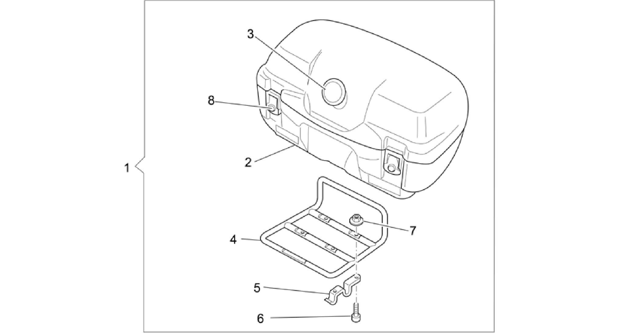 45 L top box TOURING