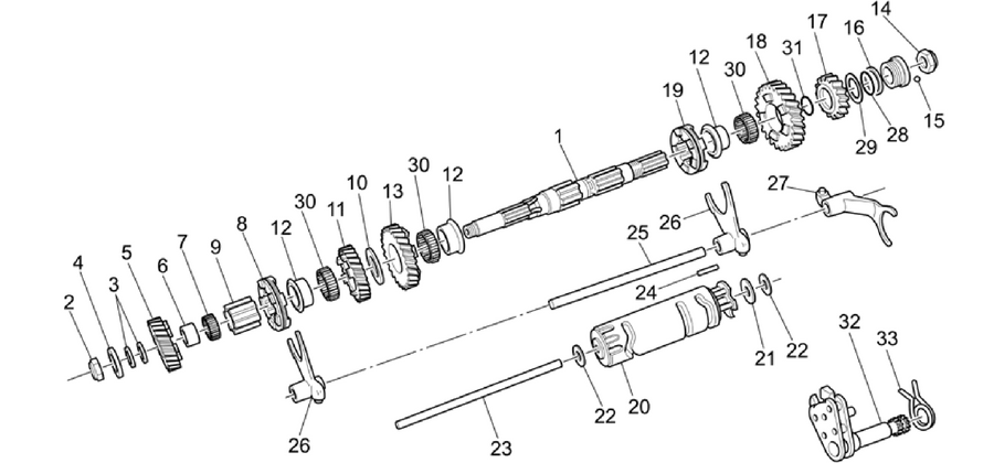 Driven shaft