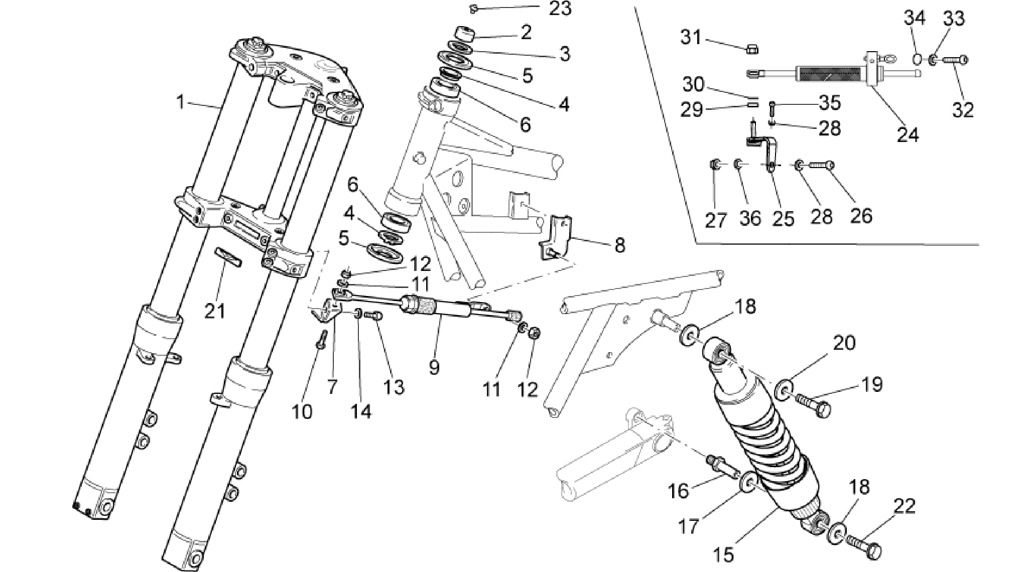 F.fork-R.shock absorber