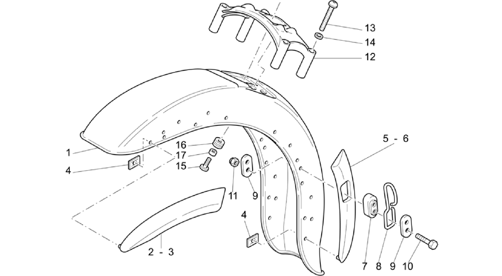 Front mudguard
