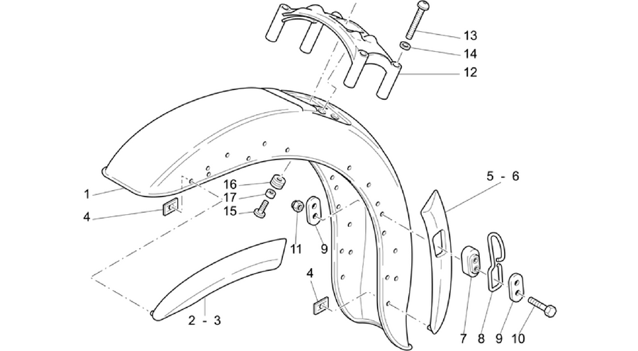 Front mudguard