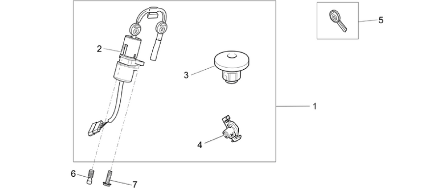 Lock hardware kit