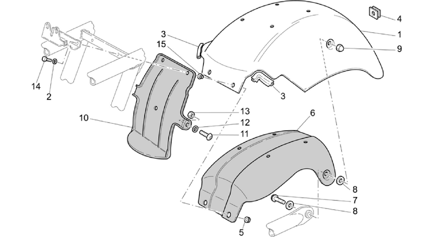 Rear mudguard