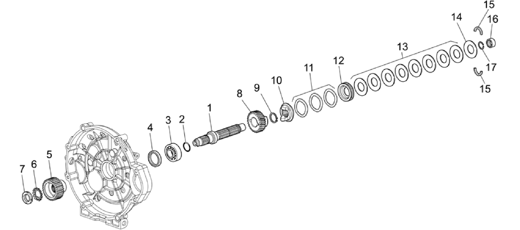 Clutch shaft