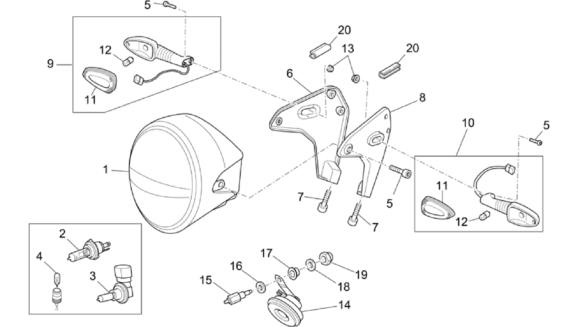 Headlight/Horn
