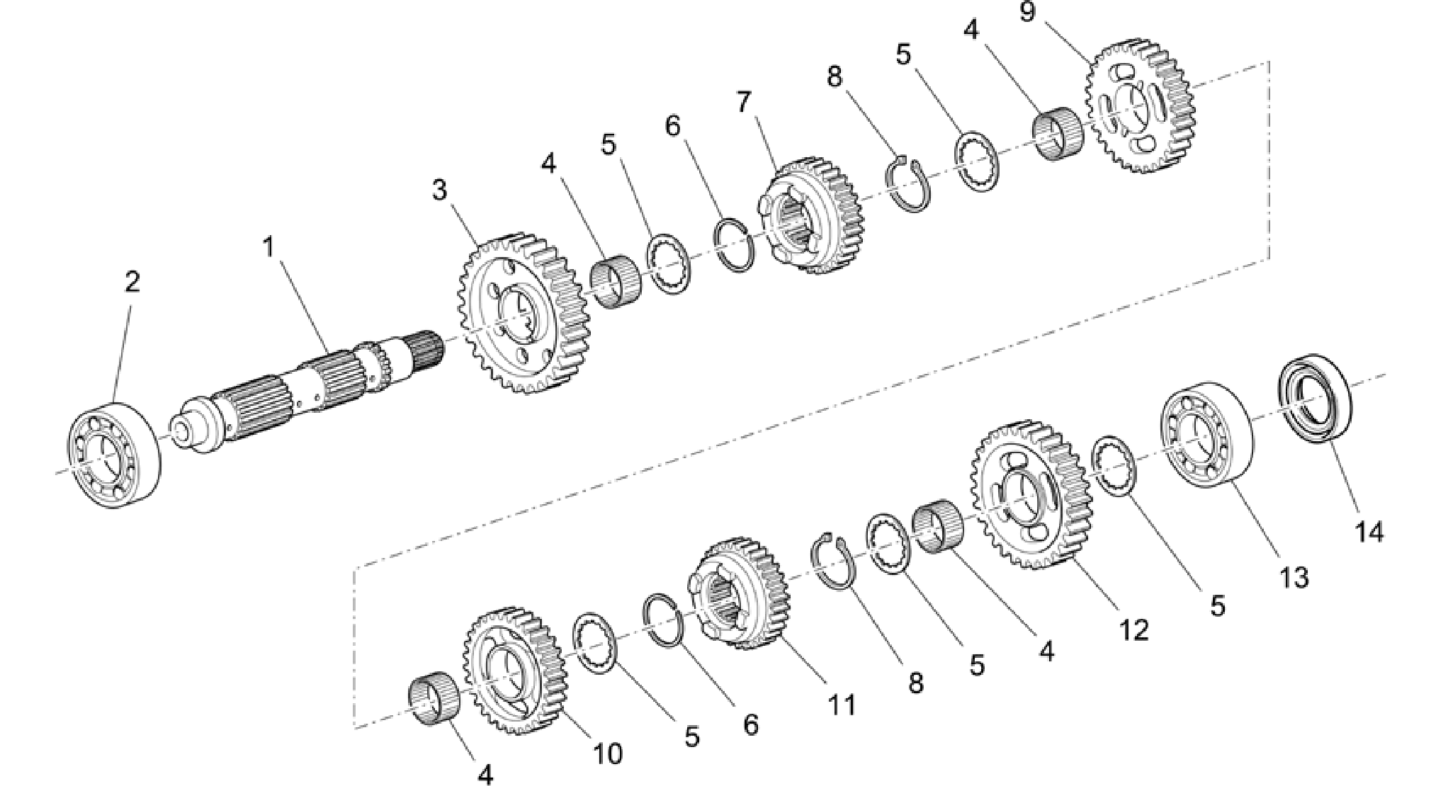 Driven shaft