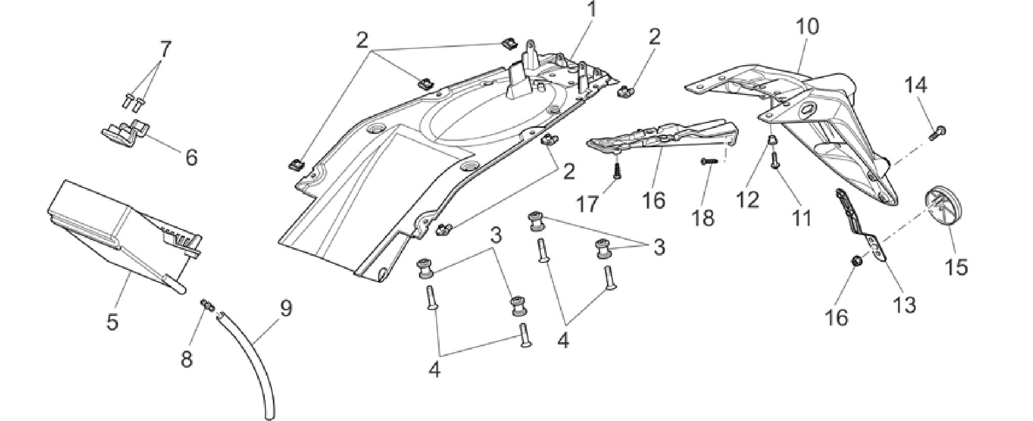 Rear body - Mudguard