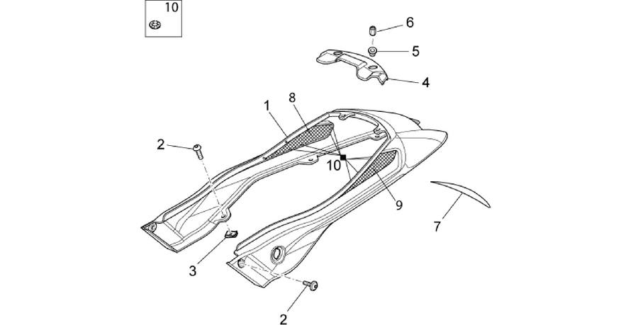 Rear body - Rear fairing