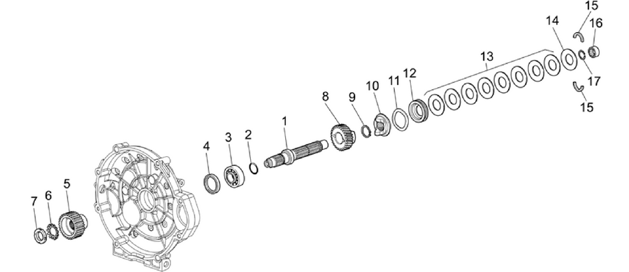 Clutch shaft