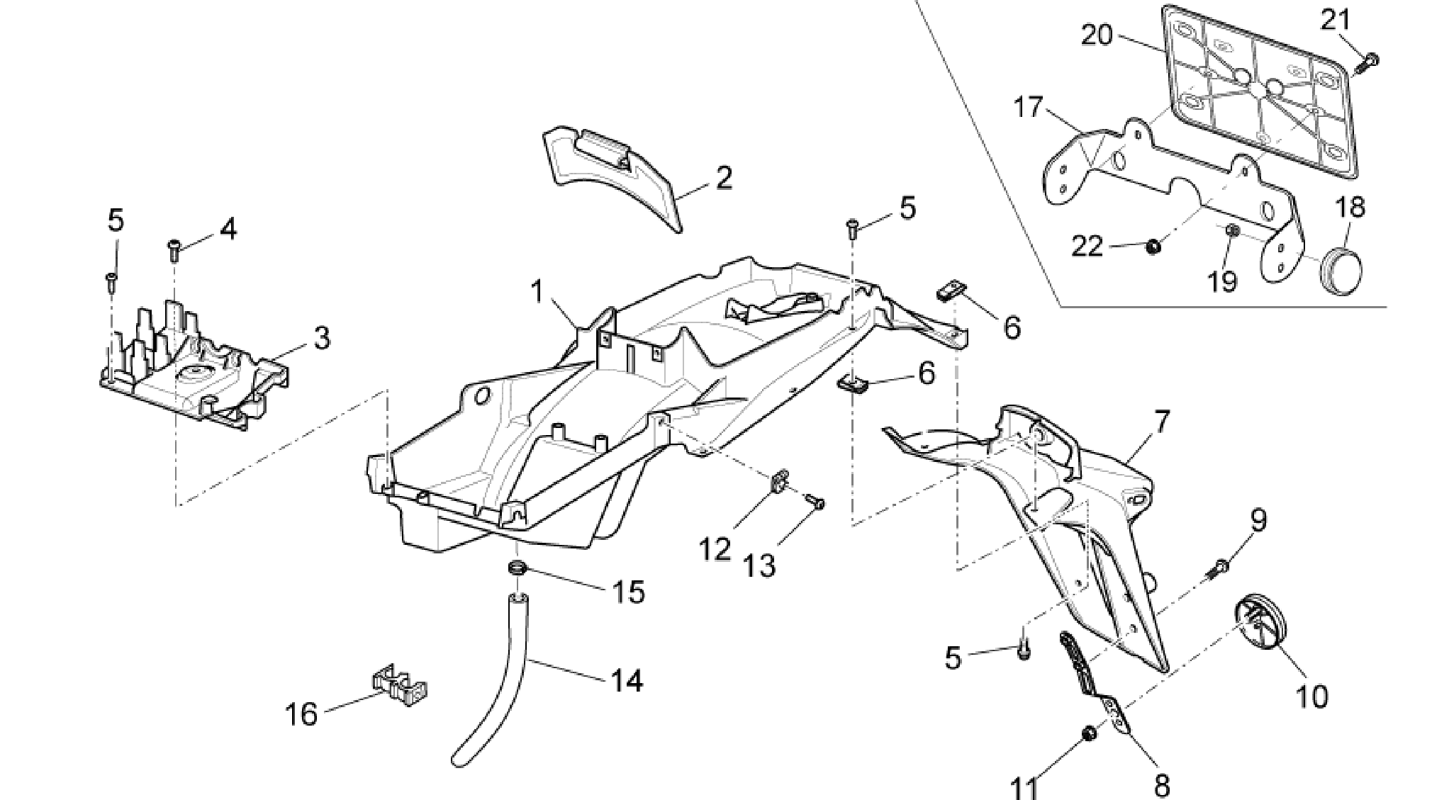 Rear body - Mudguard