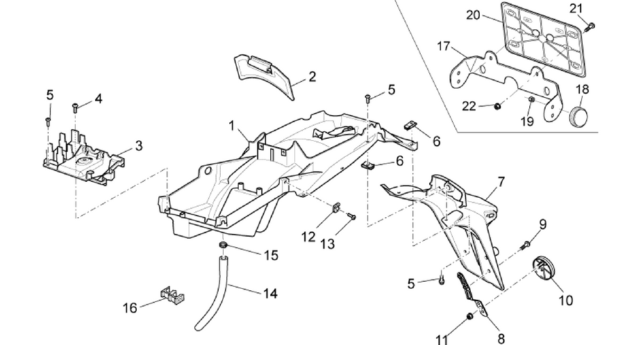 Rear body - Mudguard