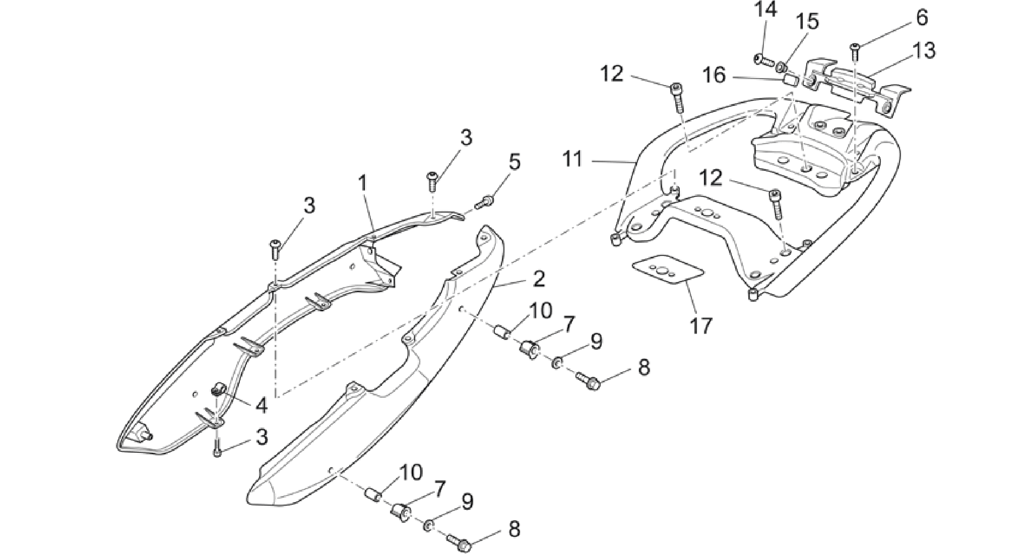 Rear body - Rear fairing