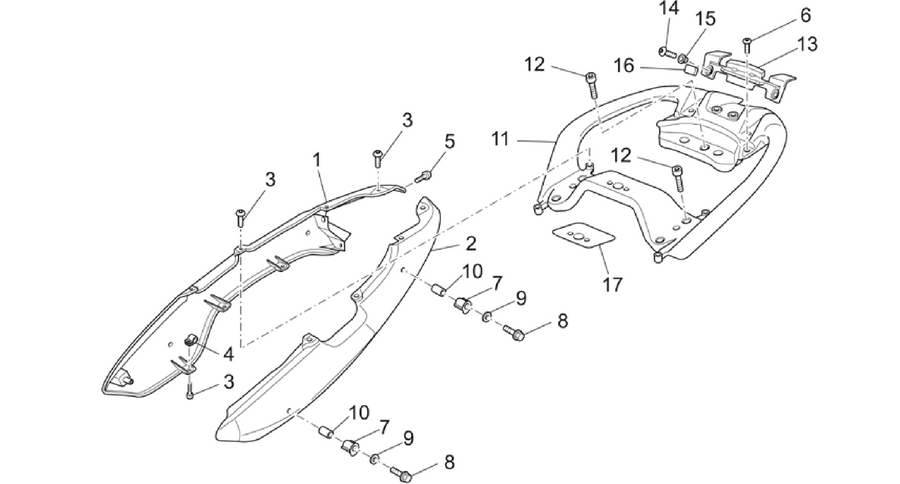 Rear body - Rear fairing