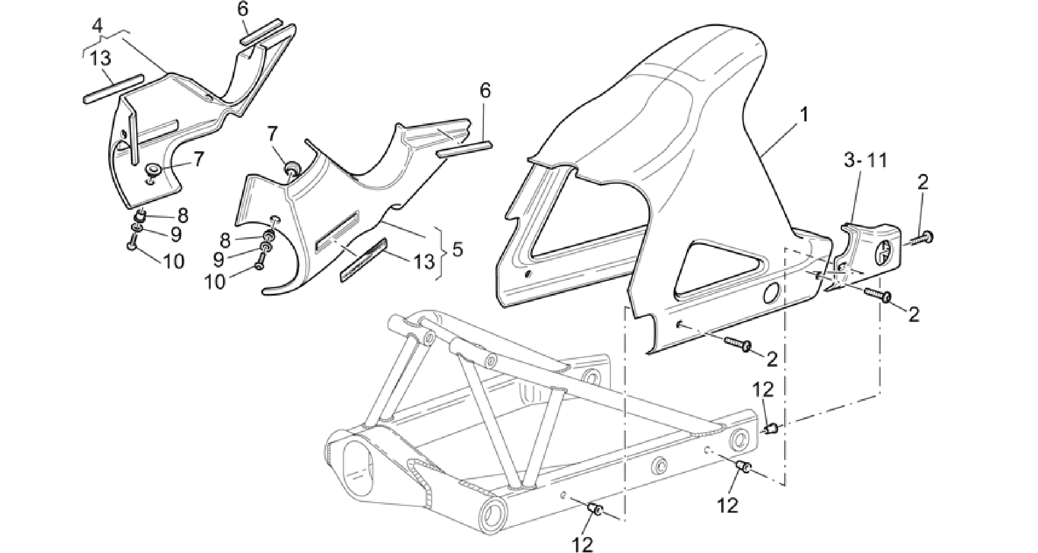 Rear body
