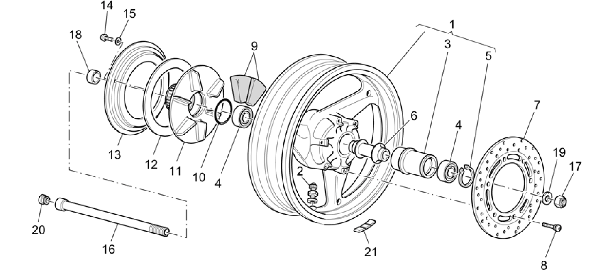 Rear wheel