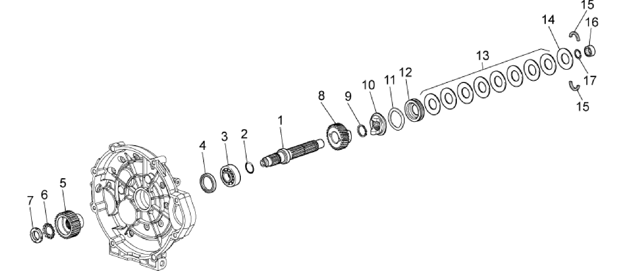 Clutch shaft