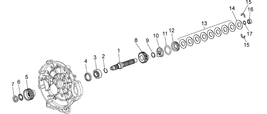 Clutch shaft