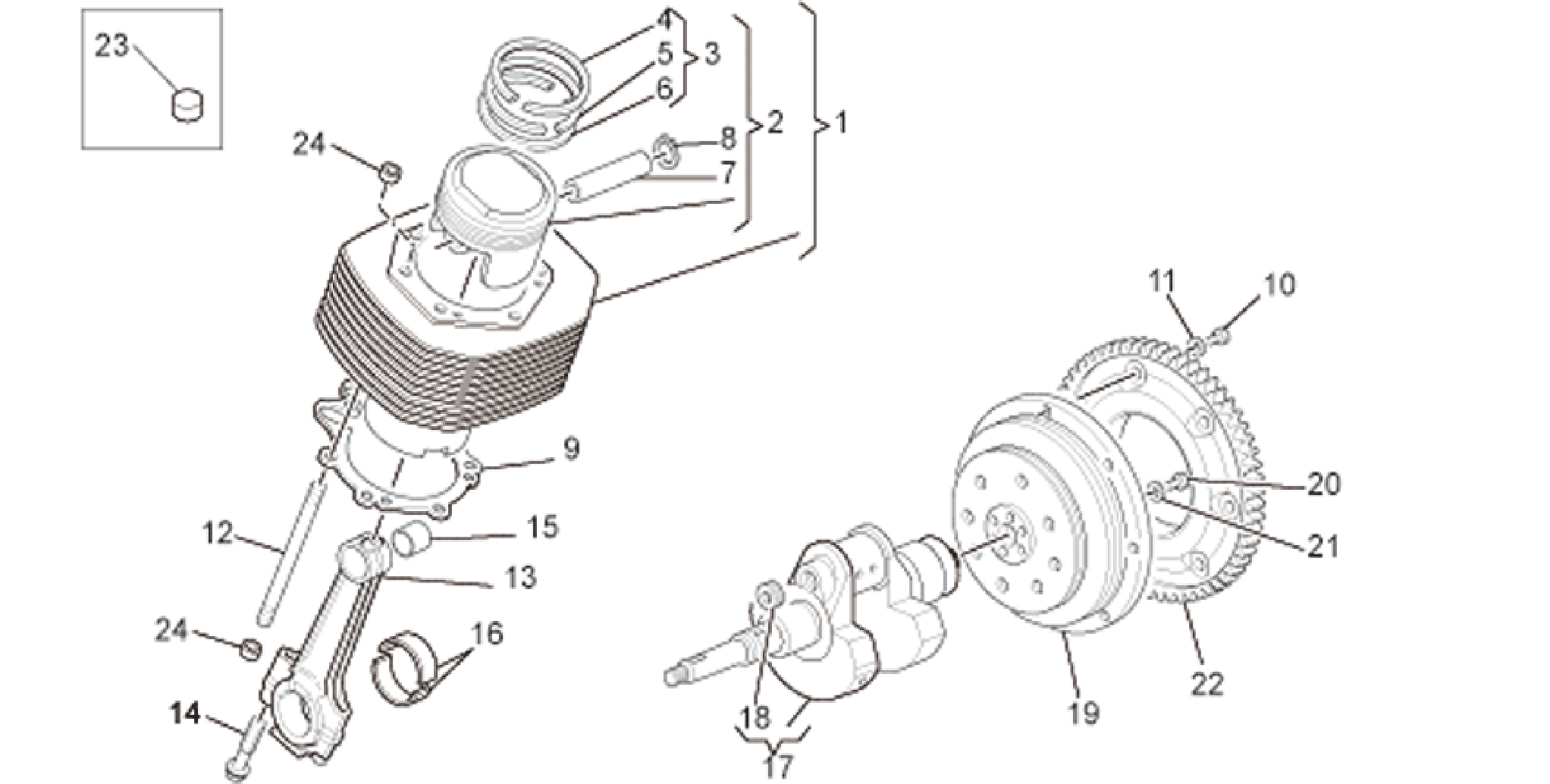 Crankshaft cpl.