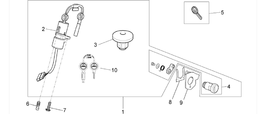 Lock hardware kit