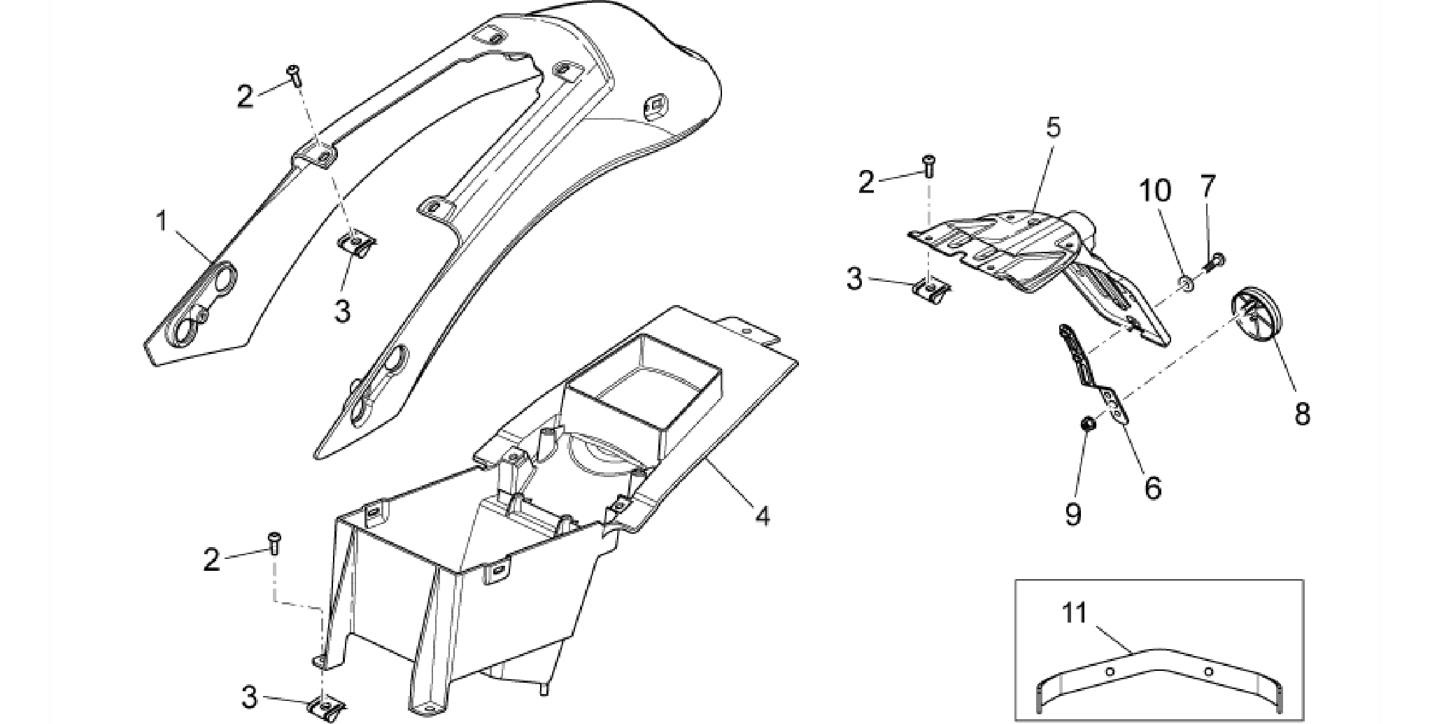 Rear body - Rear fairing