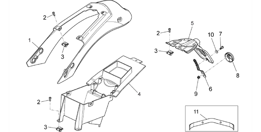 Rear body - Rear fairing