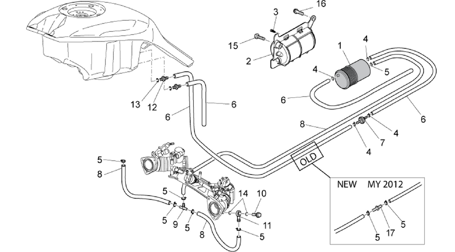 Fuel vapour recover system