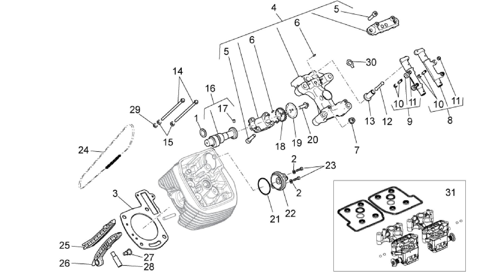 LH cylinder timing system I
