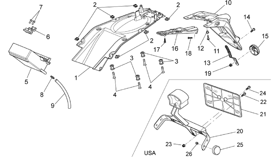 Rear body - Mudguard