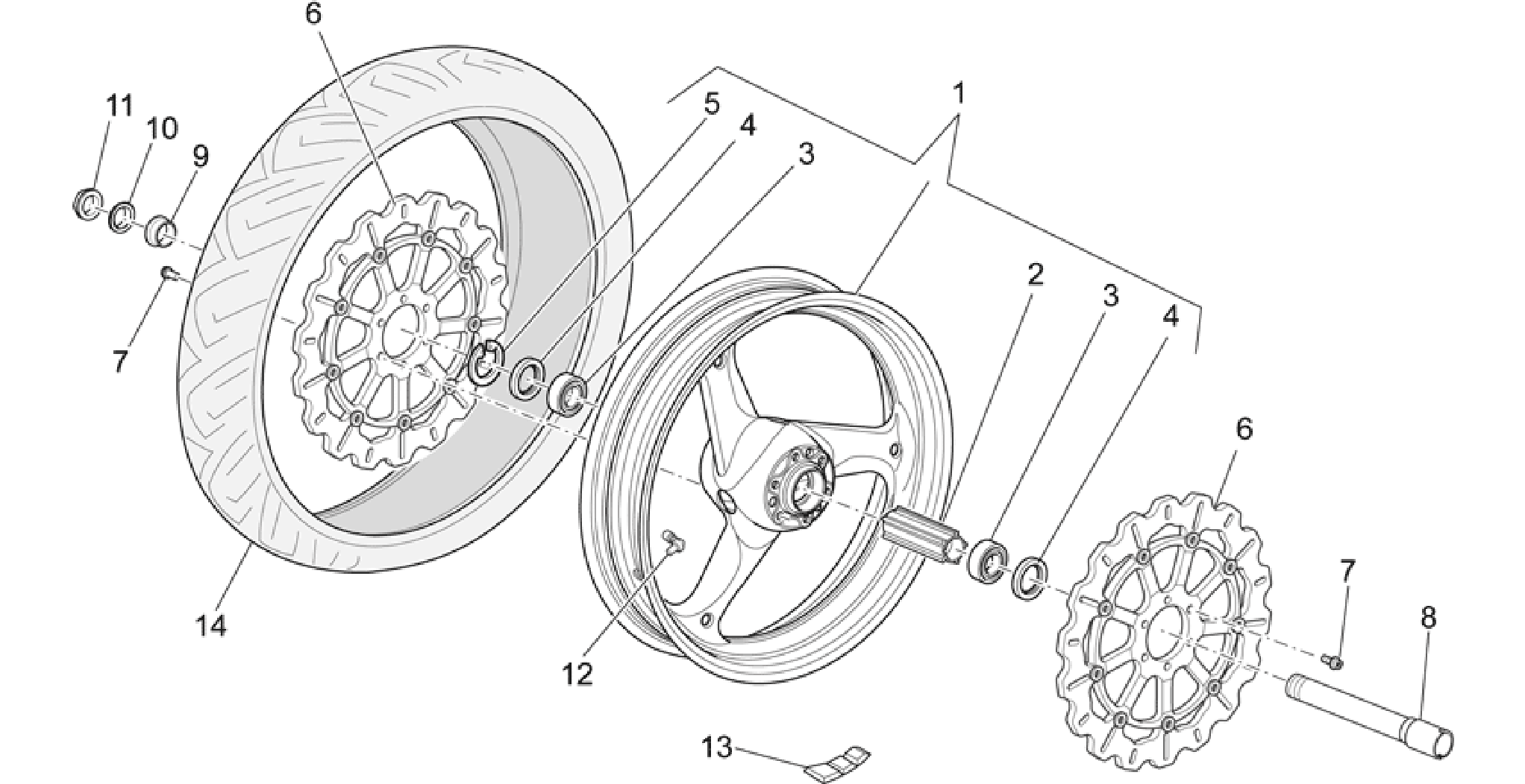 SE Front wheel (33.29)