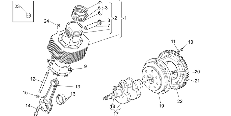 Crankshaft cpl.