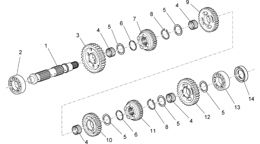 Driven shaft