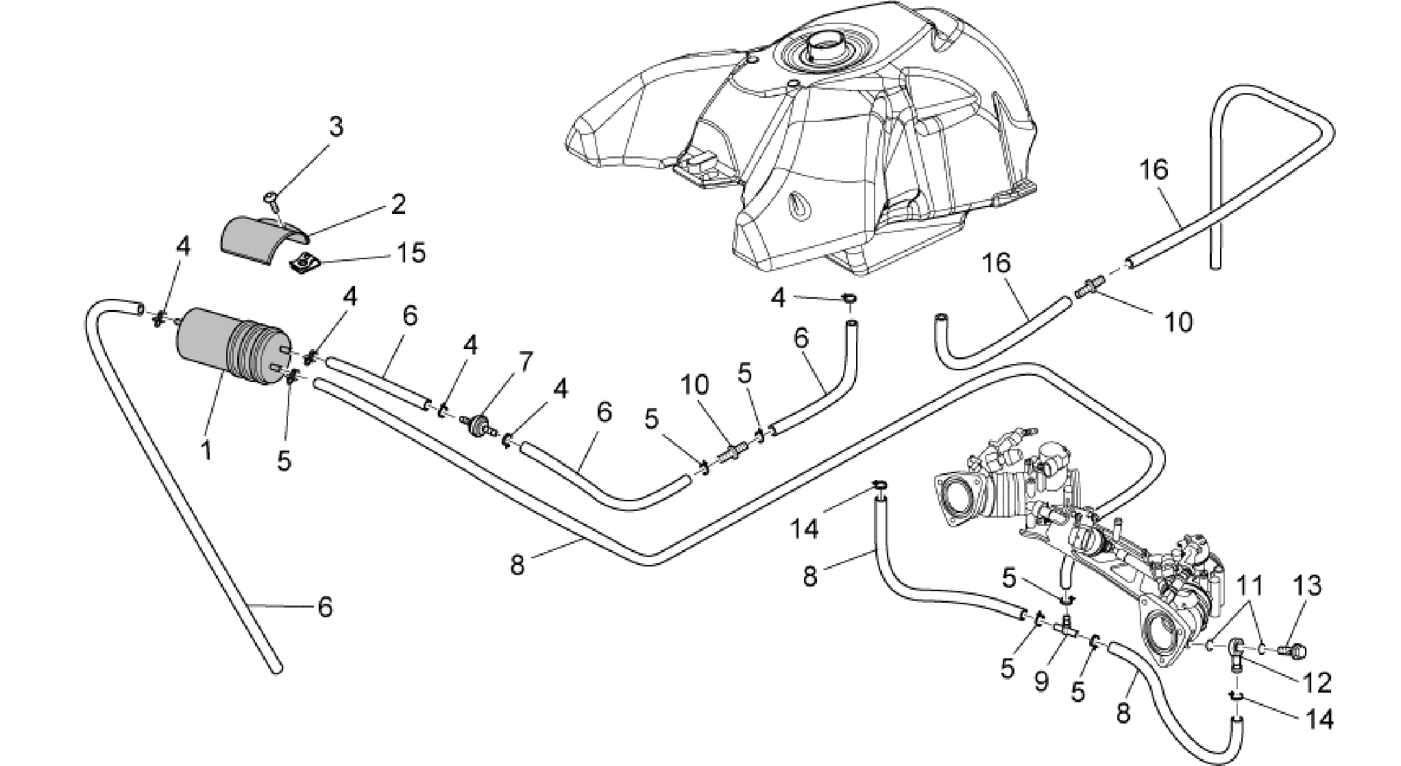 Fuel vapour recover system