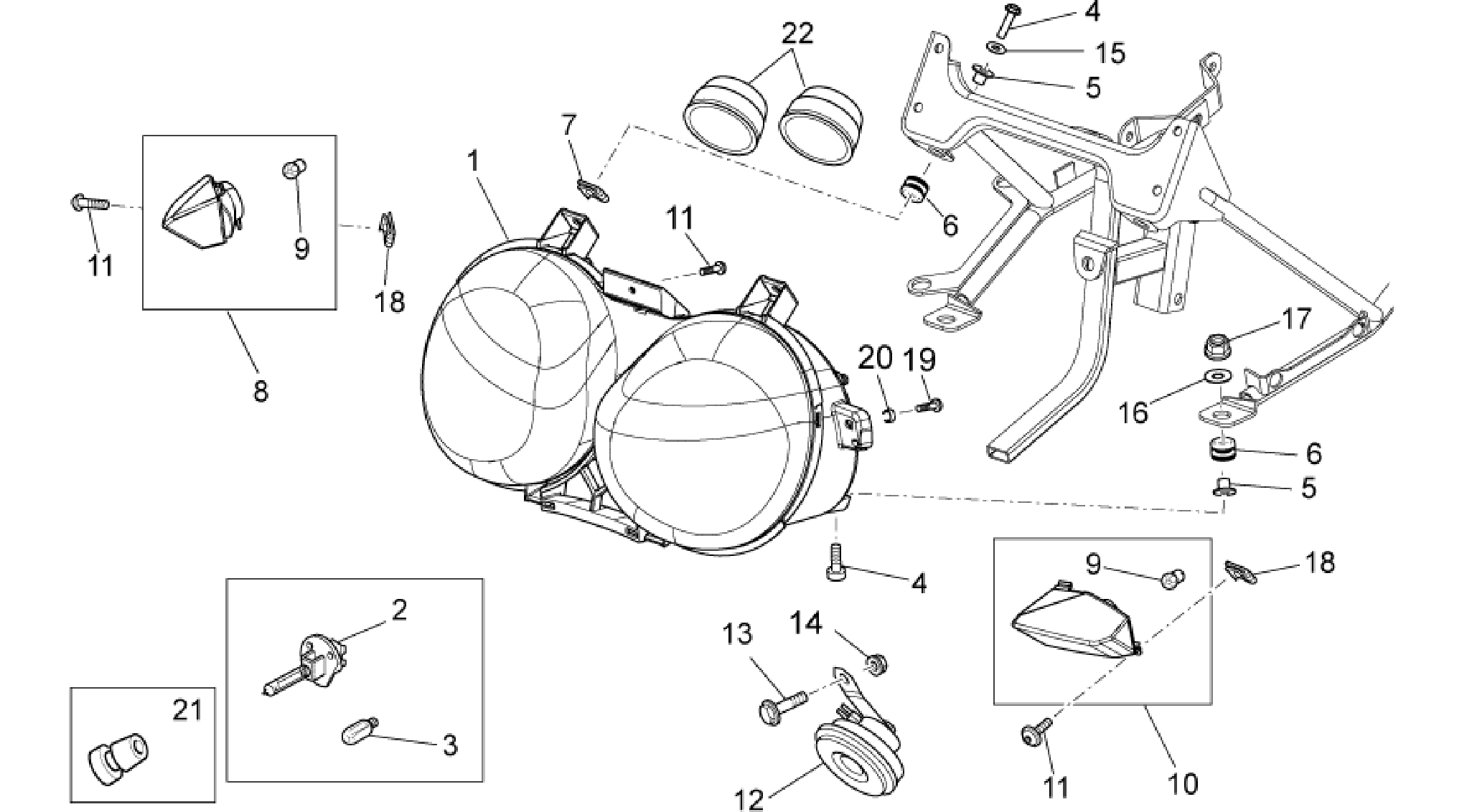 Headlight/Horn