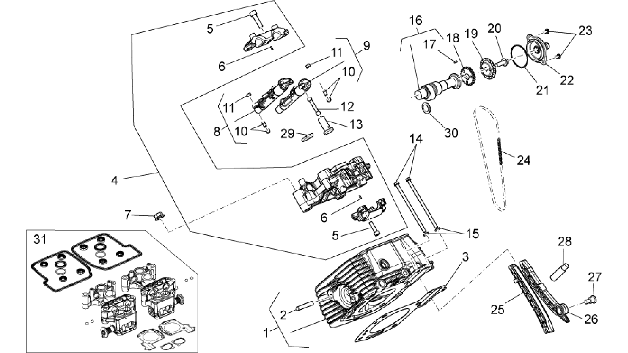 RH cylinder timing system